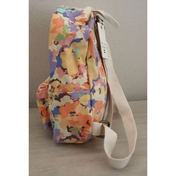Billabong JABGQBMI Women's Purple Floral Mini Mama Canvas Backpack - Picture 6 of 10